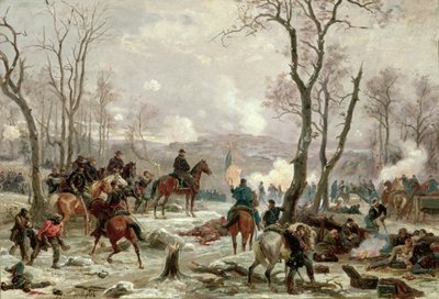 Generale Grant che osserva il Campo di Battaglia a Fort Donelson, c.1863 da Paul Phillipoteaux